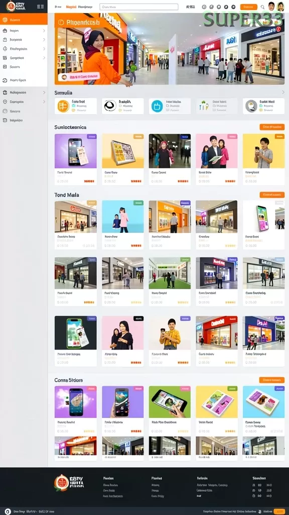 Cuplikan layar GG288 — menu navigasi