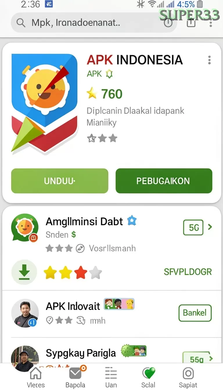Cuplikan layar DMD999 — aktivitas